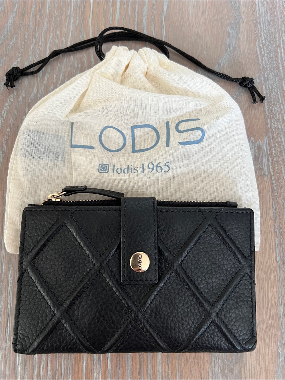 Lodis Aria Quilted Leather French Purse